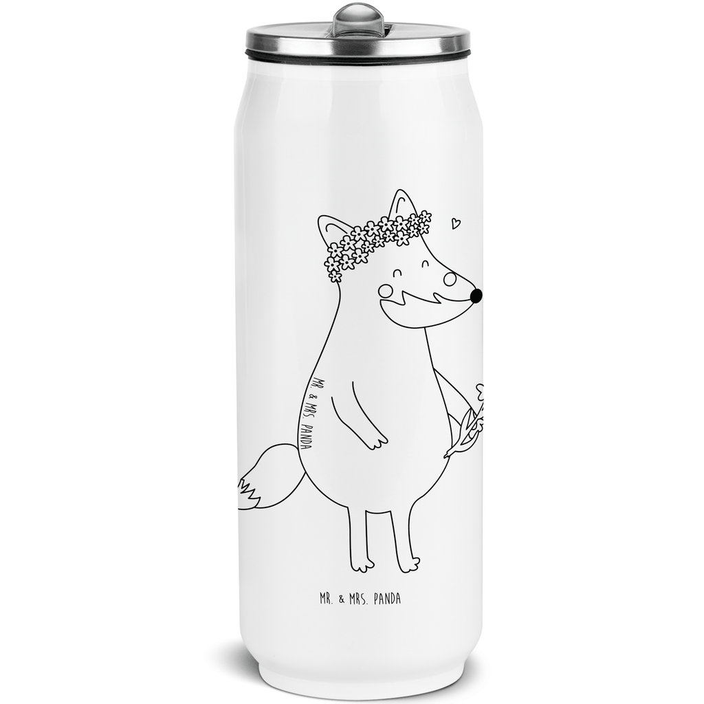 Getränkedosen Trinkflasche Fuchs Blumen Getränkedose, Trinkflasche, Fuchs, Füchse, Fox, Liebe, Freundin, Fuchsmädchen, Blumenmädchen, Freundinnen, Liebesbeweis, Blume, Blumen, Motivation, Freude, ich, mich, Selbstliebe