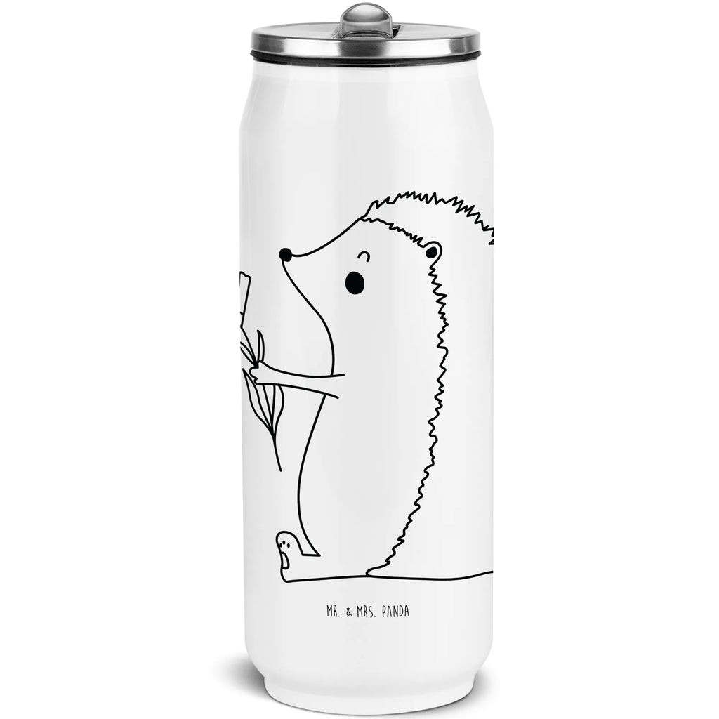 Getränkedosen Trinkflasche Igel Blumen Getränkedose, Trinkflasche, Tiermotive, Gute Laune, lustige Sprüche, Tiere, Igel, Gute Besserung, Genesungswünsche, Krankheit, Krankenhaus, krank, Besuch