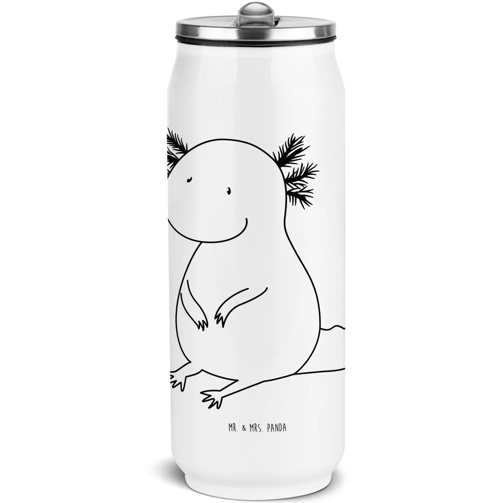 Getränkedosen Trinkflasche Axolotl null Getränkedose, Trinkflasche, Axolotl, Molch, Axolot, vergnügt, fröhlich, zufrieden, Lebensstil, Weisheit, Lebensweisheit, Liebe, Freundin