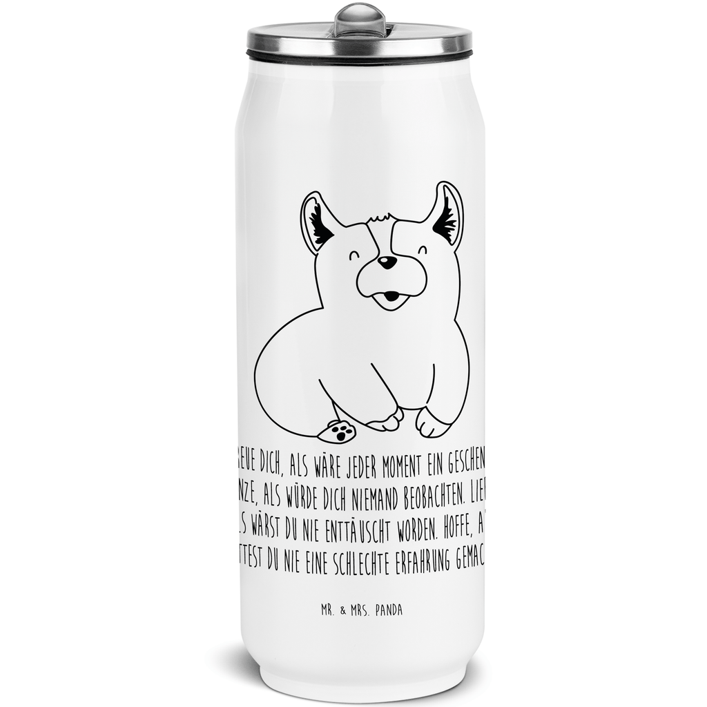 Getränkedosen Trinkflasche Corgie Getränkedose, Trinkflasche, Hund, Hundemotiv, Haustier, Hunderasse, Tierliebhaber, Hundebesitzer, Sprüche, Corgie, Welsh Corgie Pembroke, britisch, Motivation, Spruch, Hundespruch, Lebensfreude