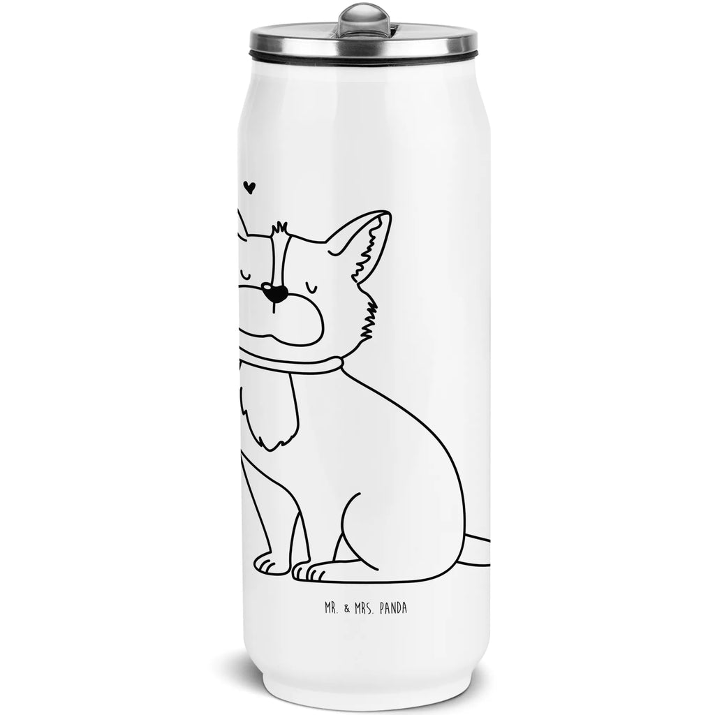 Getränkedosen Trinkflasche Hund Glück Getränkedose, Trinkflasche, Hund, Hundemotiv, Haustier, Hunderasse, Tierliebhaber, Hundebesitzer, Sprüche, Corgie, Hundeliebe, Spruch, Hundemama, Liebe