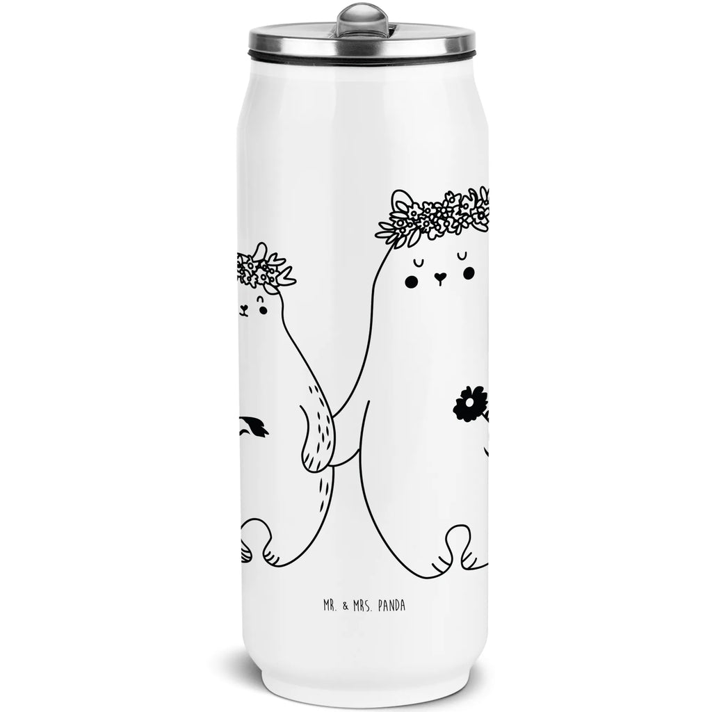 Getränkedosen Trinkflasche Bären mit Blumenkranz Getränkedose, Trinkflasche, Familie, Vatertag, Muttertag, Bruder, Schwester, Mama, Papa, Oma, Opa, Bär, Bären, Mutter, Mutti, Mami, Lieblingsmensch, Lieblingsmama, beste Mutter, weltbeste Mama, Geschenk Mama. Muttertag, Tochter, Kind, Kinder, Töchter, Family, Vorbild