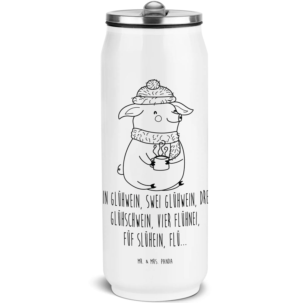 Getränkedosen Trinkflasche Schweinchen Glühwein Getränkedose, Trinkflasche, Winter, Weihnachten, Weihnachtsdeko, Nikolaus, Advent, Heiligabend, Wintermotiv, Glühwein, Betrunken, Weihnachtsmarkt, Spruch