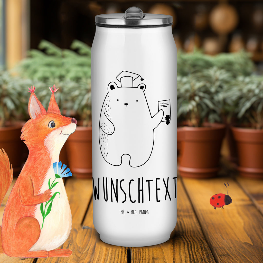 Personalisierte Getränkedosen Trinkflasche Bär Prüfung Personalisierte Getränkedose, Personalisierte Trinkflasche, Trinkflasche mit Namen, Bär, Teddy, Teddybär, Abitur, Prüfungen, Prüfung bestanden, Abschluss, Zeugnis, Abschlusszeugnis