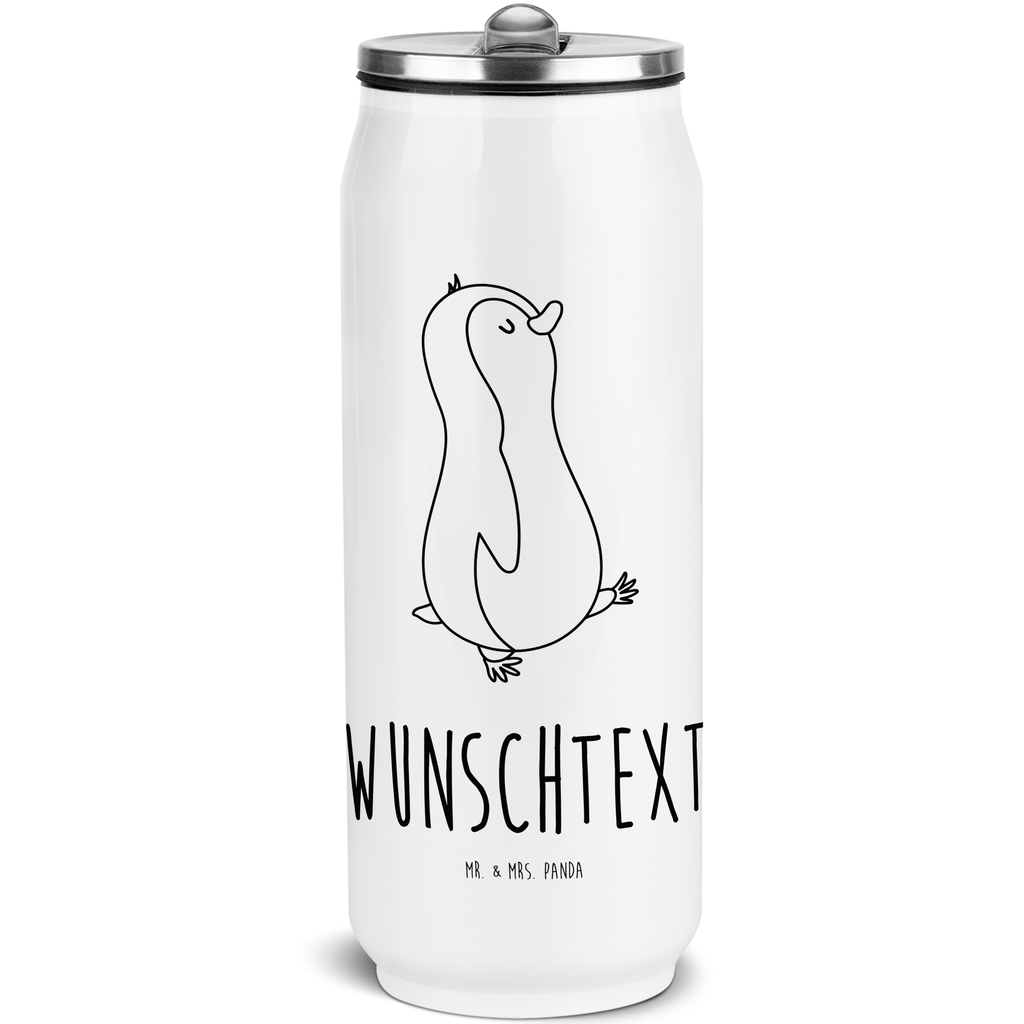 Personalisierte Getränkedosen Trinkflasche Pinguin marschieren Personalisierte Getränkedose, Personalisierte Trinkflasche, Trinkflasche mit Namen, Pinguin, Pinguine, Frühaufsteher, Langschläfer, Bruder, Schwester, Familie