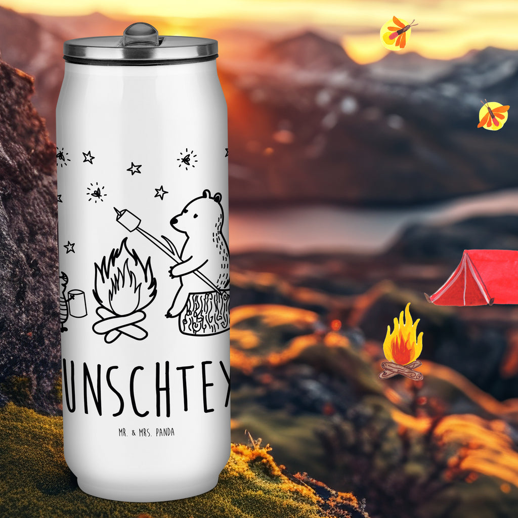 Personalisierte Getränkedosen Trinkflasche Bär & Marienkäfer Lagerfeuer Personalisierte Getränkedose, Personalisierte Trinkflasche, Trinkflasche mit Namen, Bär, Teddy, Teddybär, Lagerfeuer