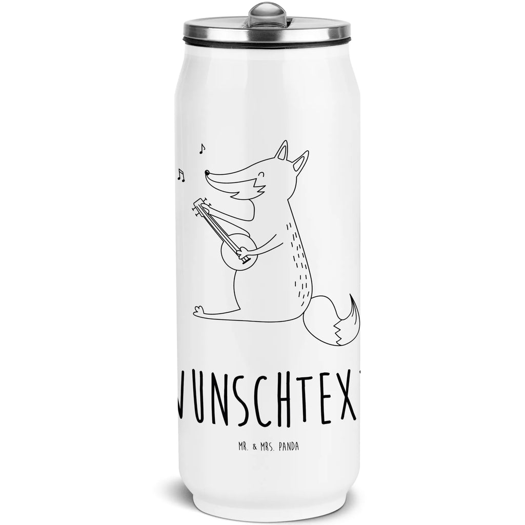 Personalisierte Getränkedosen Trinkflasche Fuchs Gitarre Personalisierte Getränkedose, Personalisierte Trinkflasche, Trinkflasche mit Namen, Fuchs, Füchse, Geschenk Musiker, Musik Spruch, Musikerin, Sänger, Sängerin, Gitarre