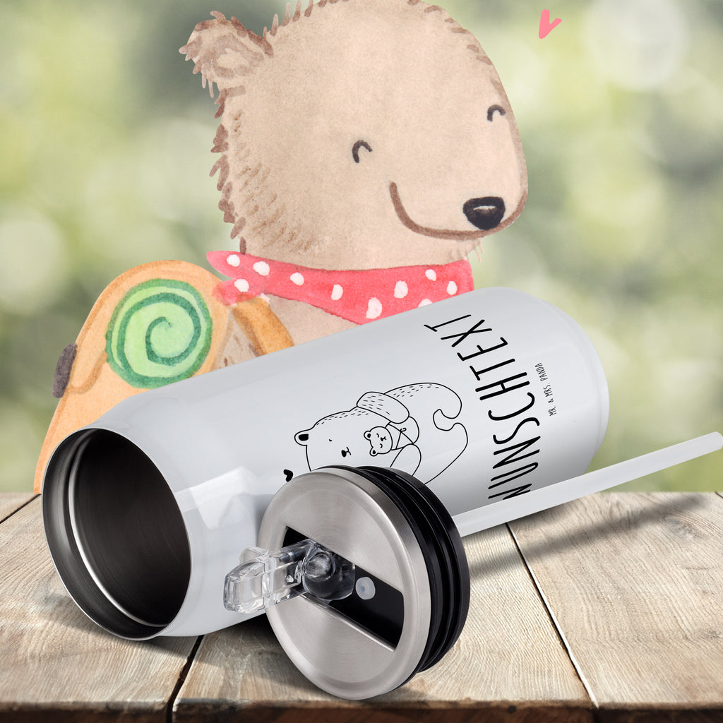 Personalisierte Getränkedosen Trinkflasche Bär Baby Personalisierte Getränkedose, Personalisierte Trinkflasche, Trinkflasche mit Namen, Bär, Teddy, Teddybär, Eltern, Mutter, Baby, Taufe, Geburt, Nichte, Neffe, Enkel, Enkelin, Täufling, Geburtstag, Glückwunsch