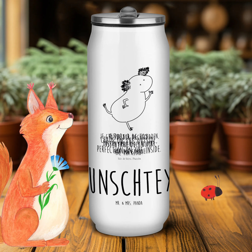 Personalisierte Getränkedosen Trinkflasche Axolotl Tanzen Personalisierte Getränkedose, Personalisierte Trinkflasche, Trinkflasche mit Namen, Axolotl, Molch, Axolot, Schwanzlurch, Lurch, Lurche, Dachschaden, Sterne, verrückt, Freundin, beste Freundin