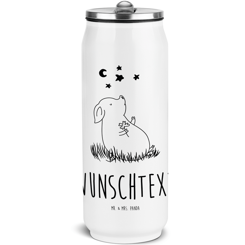 Personalisierte Getränkedosen Trinkflasche Schwein Glück Personalisierte Getränkedose, Personalisierte Trinkflasche, Trinkflasche mit Namen, Tiermotive, Gute Laune, lustige Sprüche, Tiere, Glücksschwein. Glück, Schwein, Schweinchen, Sterne, Sernchen, Ziele, Träume, Motivation, Glücksbringer