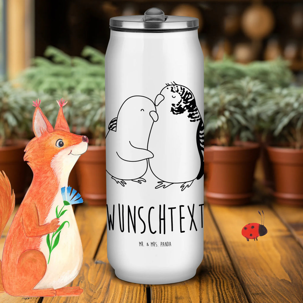 Personalisierte Getränkedosen Trinkflasche Wellensittich Liebe Personalisierte Getränkedose, Personalisierte Trinkflasche, Trinkflasche mit Namen, Liebe, Partner, Freund, Freundin, Ehemann, Ehefrau, Heiraten, Verlobung, Heiratsantrag, Liebesgeschenk, Jahrestag, Hocheitstag, Vögel, Wellensittich, Nähe, Kuscheln, Vertrauen