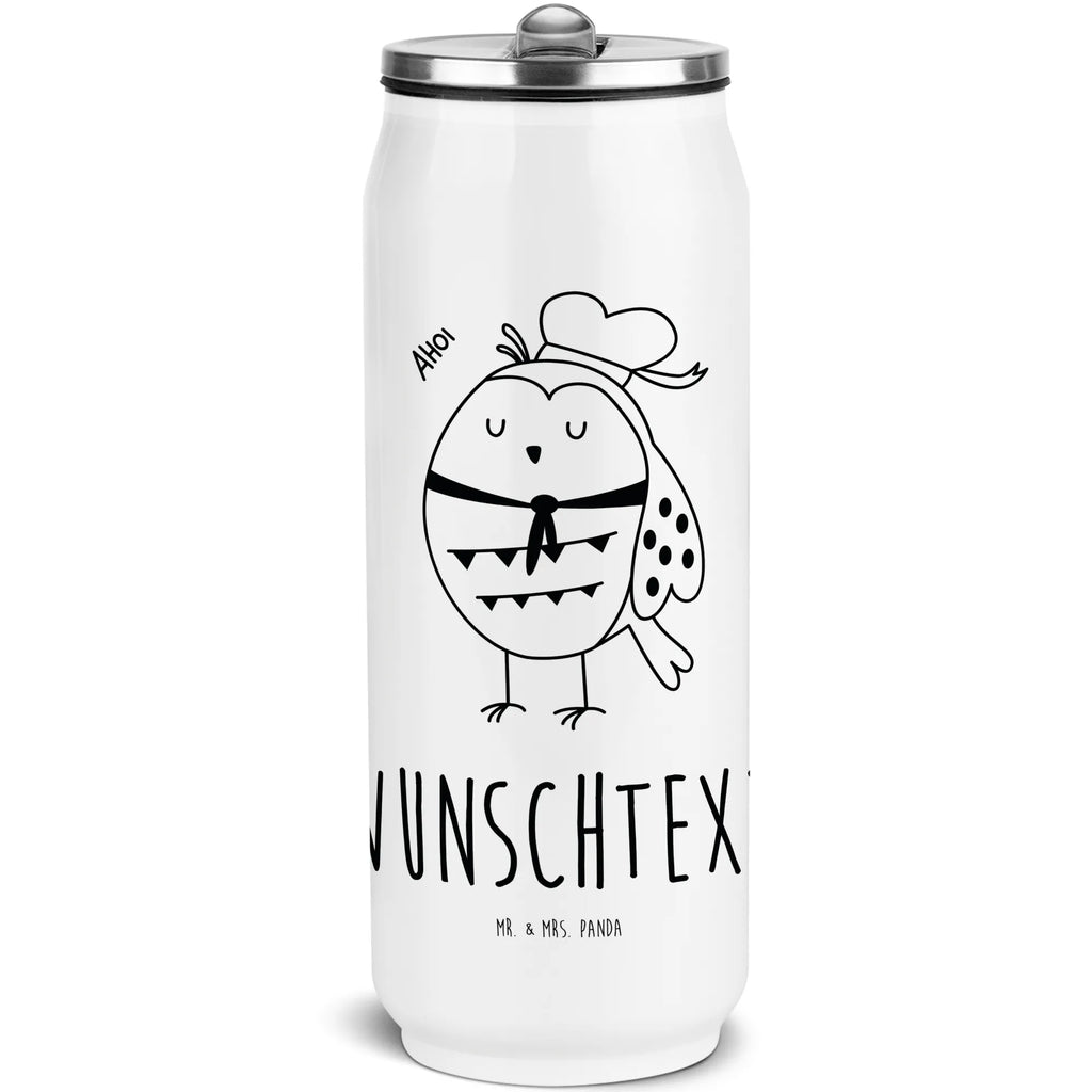 Personalisierte Getränkedosen Trinkflasche Eule Matrose Personalisierte Getränkedose, Personalisierte Trinkflasche, Trinkflasche mit Namen, Eule, Eule Spruch, Eule Deko, Owl, Wortspiel lustig, Matrose, Freundin, Ehe, Seefahrer, Heimathafen, Hochzeitstag Geschenk