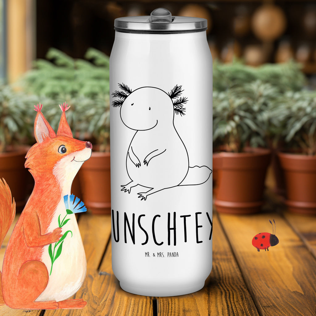 Personalisierte Getränkedosen Trinkflasche Axolotl null Personalisierte Getränkedose, Personalisierte Trinkflasche, Trinkflasche mit Namen, Axolotl, Molch, Axolot, vergnügt, fröhlich, zufrieden, Lebensstil, Weisheit, Lebensweisheit, Liebe, Freundin