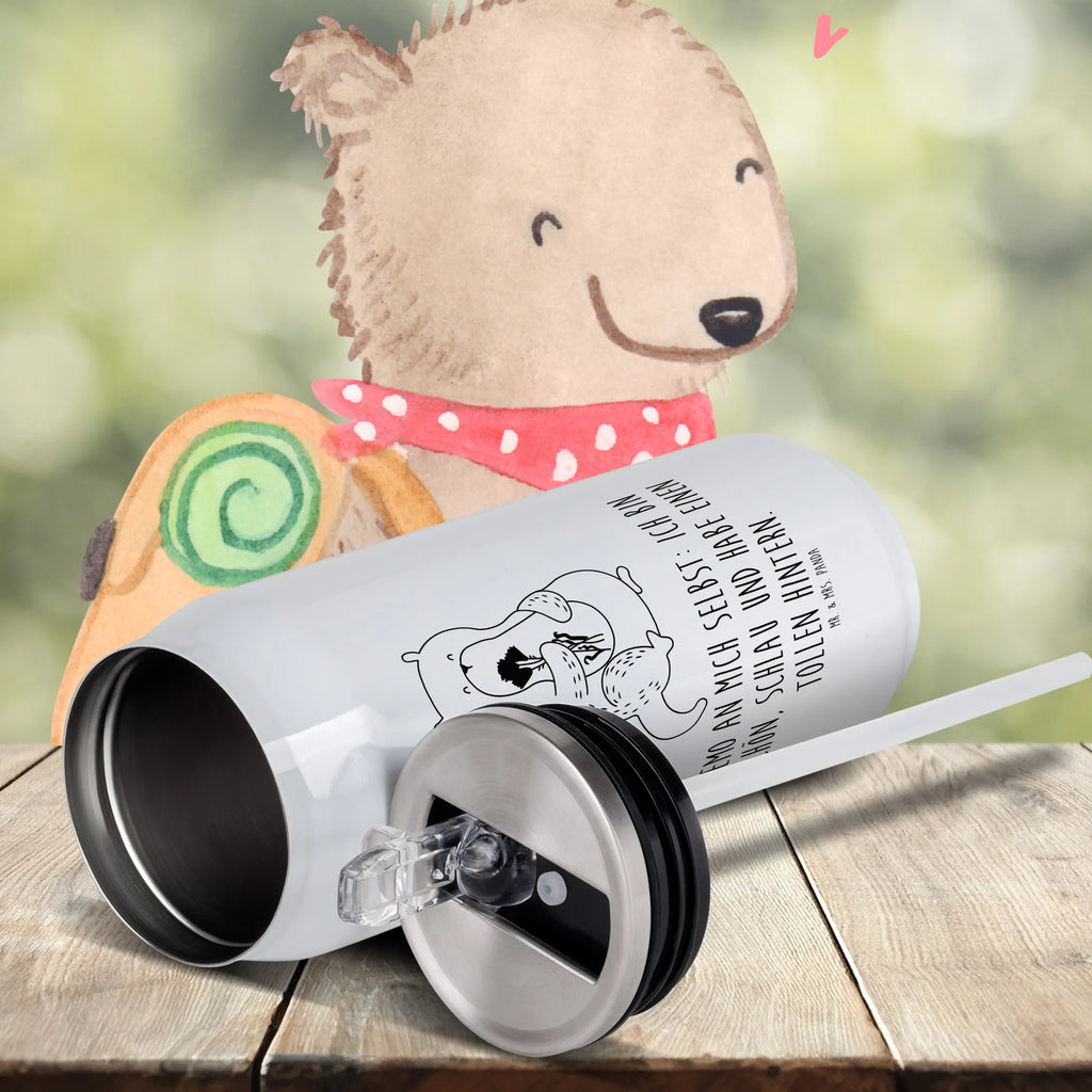 Personalisierte Getränkedosen Trinkflasche Otter Blumenstrauß Personalisierte Getränkedose, Personalisierte Trinkflasche, Trinkflasche mit Namen, Otter, Fischotter, Seeotter, Otter Seeotter See Otter