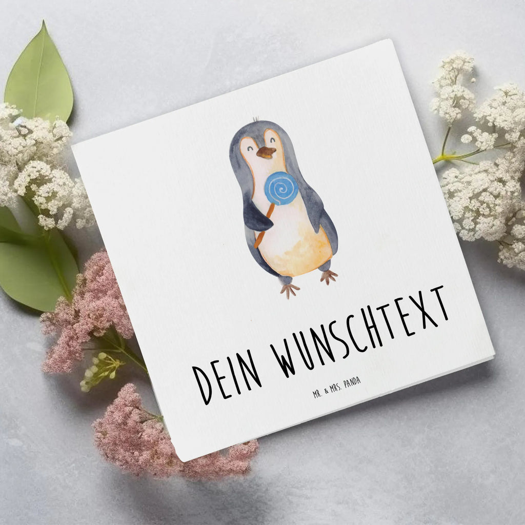 Personalisierte Deluxe Karte Pinguin Lolli Personalisierte Grußkarte, Personalisiertere Klappkarte, Personalisierte Einladungskarte, Personalisierte Glückwunschkarte, Personalisierte Hochzeitskarte, Personalisierte Geburtstagskarte, Grußkarte mit Namen, Grußkarte selber drucken, Grußkarte selbst gestalten, Grußkarte mit persönlichen Nachrichten, Grußkarte als Geldgeschenk, Grußkarten personalisiert, Personalisierte Karte, Pinguin, Pinguine, Lolli, Süßigkeiten, Blödsinn, Spruch, Rebell, Gauner, Ganove, Rabauke