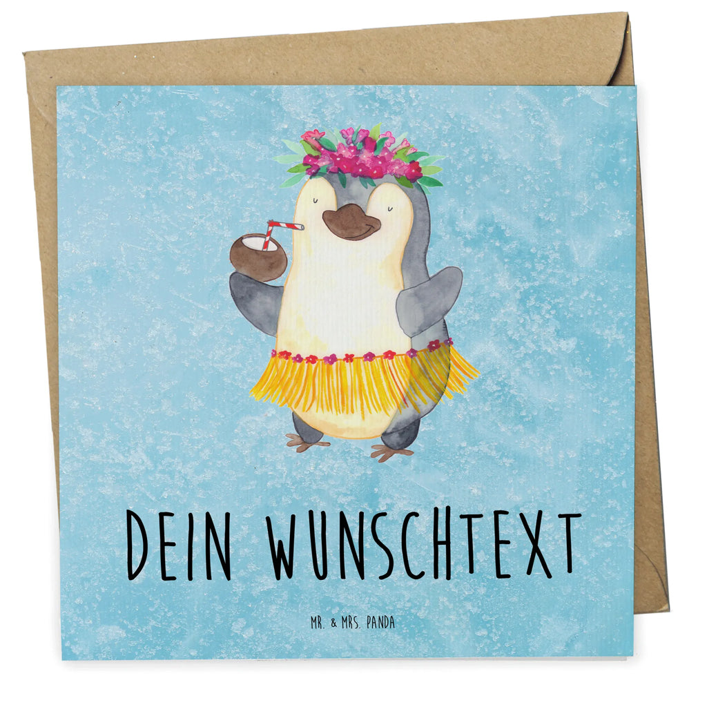 Personalisierte Deluxe Karte Pinguin Kokosnuss Personalisierte Grußkarte, Personalisiertere Klappkarte, Personalisierte Einladungskarte, Personalisierte Glückwunschkarte, Personalisierte Hochzeitskarte, Personalisierte Geburtstagskarte, Grußkarte mit Namen, Grußkarte selber drucken, Grußkarte selbst gestalten, Grußkarte mit persönlichen Nachrichten, Grußkarte als Geldgeschenk, Grußkarten personalisiert, Personalisierte Karte, Pinguin, Aloha, Hawaii, Urlaub, Kokosnuss, Pinguine