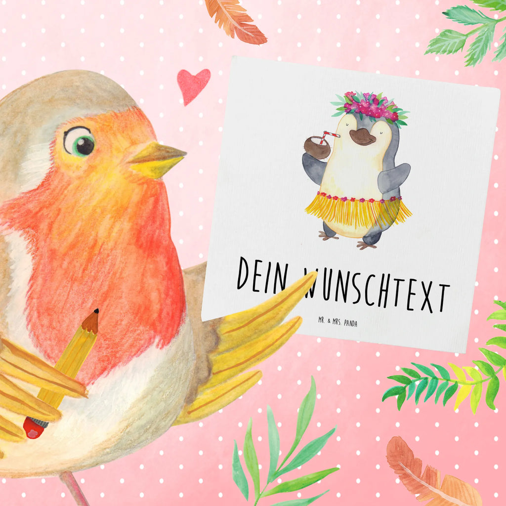 Personalisierte Deluxe Karte Pinguin Kokosnuss Personalisierte Grußkarte, Personalisiertere Klappkarte, Personalisierte Einladungskarte, Personalisierte Glückwunschkarte, Personalisierte Hochzeitskarte, Personalisierte Geburtstagskarte, Grußkarte mit Namen, Grußkarte selber drucken, Grußkarte selbst gestalten, Grußkarte mit persönlichen Nachrichten, Grußkarte als Geldgeschenk, Grußkarten personalisiert, Personalisierte Karte, Pinguin, Aloha, Hawaii, Urlaub, Kokosnuss, Pinguine