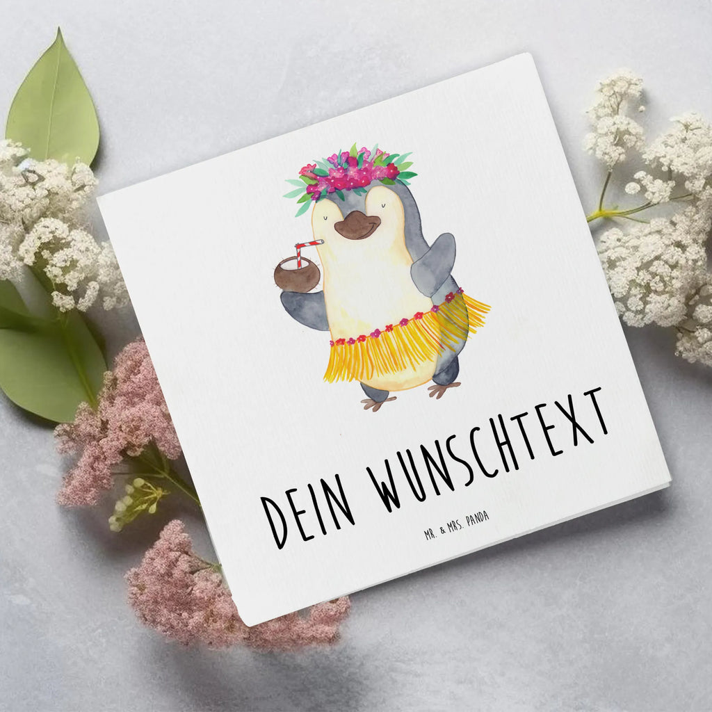 Personalisierte Deluxe Karte Pinguin Kokosnuss Personalisierte Grußkarte, Personalisiertere Klappkarte, Personalisierte Einladungskarte, Personalisierte Glückwunschkarte, Personalisierte Hochzeitskarte, Personalisierte Geburtstagskarte, Grußkarte mit Namen, Grußkarte selber drucken, Grußkarte selbst gestalten, Grußkarte mit persönlichen Nachrichten, Grußkarte als Geldgeschenk, Grußkarten personalisiert, Personalisierte Karte, Pinguin, Aloha, Hawaii, Urlaub, Kokosnuss, Pinguine