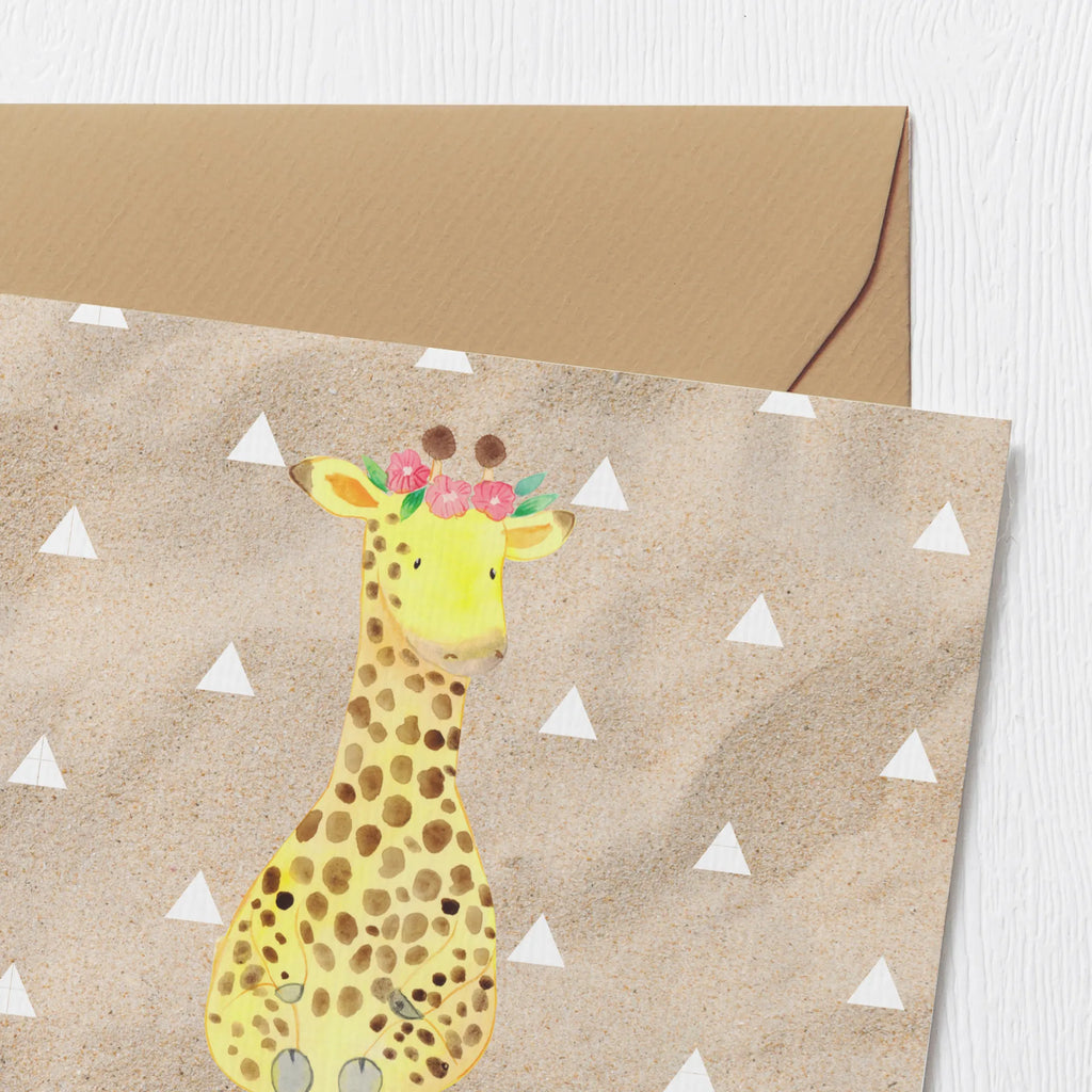 Personalisierte Deluxe Karte Giraffe Blumenkranz Personalisierte Grußkarte, Personalisiertere Klappkarte, Personalisierte Einladungskarte, Personalisierte Glückwunschkarte, Personalisierte Hochzeitskarte, Personalisierte Geburtstagskarte, Grußkarte mit Namen, Grußkarte selber drucken, Grußkarte selbst gestalten, Grußkarte mit persönlichen Nachrichten, Grußkarte als Geldgeschenk, Grußkarten personalisiert, Personalisierte Karte, Afrika, Wildtiere, Giraffe, Blumenkranz, Abenteurer, Selbstliebe, Freundin