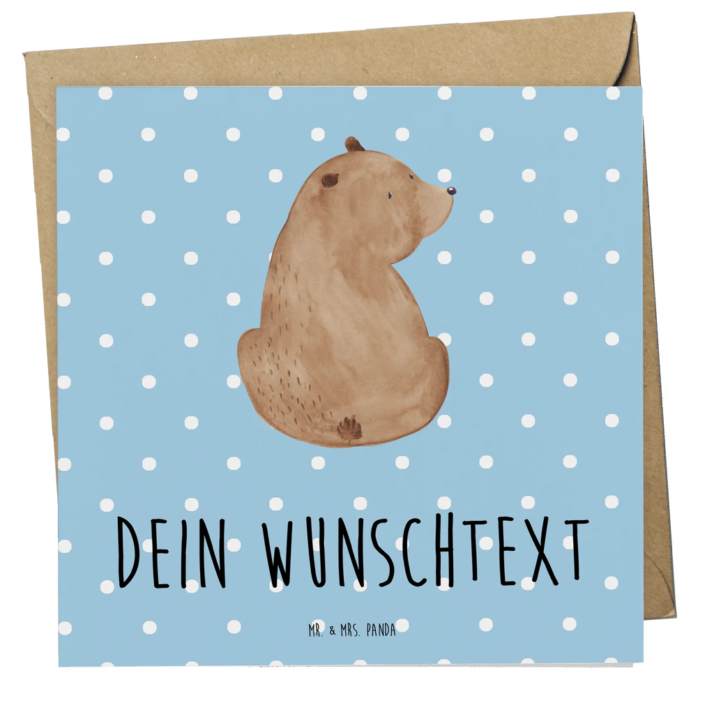 Personalisierte Deluxe Karte Bär Schulterblick Personalisierte Grußkarte, Personalisiertere Klappkarte, Personalisierte Einladungskarte, Personalisierte Glückwunschkarte, Personalisierte Hochzeitskarte, Personalisierte Geburtstagskarte, Grußkarte mit Namen, Grußkarte selber drucken, Grußkarte selbst gestalten, Grußkarte mit persönlichen Nachrichten, Grußkarte als Geldgeschenk, Grußkarten personalisiert, Personalisierte Karte, Bär, Teddy, Teddybär, Selbstachtung, Weltansicht, Motivation, Bären, Bärenliebe, Weisheit