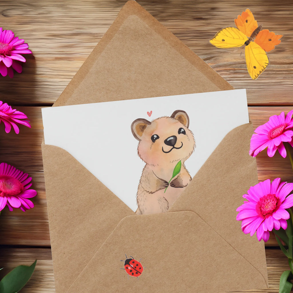 Personalisierte Deluxe Karte Quokka Happy Personalisierte Grußkarte, Personalisiertere Klappkarte, Personalisierte Einladungskarte, Personalisierte Glückwunschkarte, Personalisierte Hochzeitskarte, Personalisierte Geburtstagskarte, Grußkarte mit Namen, Grußkarte selber drucken, Grußkarte selbst gestalten, Grußkarte mit persönlichen Nachrichten, Grußkarte als Geldgeschenk, Grußkarten personalisiert, Personalisierte Karte, Tiermotive, Gute Laune, lustige Sprüche, Tiere, Quokka, Verschieben, Aufschieberitis, Lustiger Spruch, Niedliches Tier, Dinge erledigen