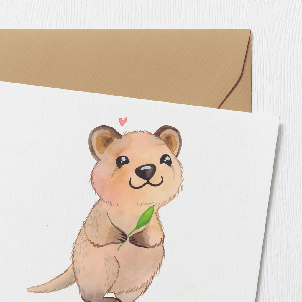 Personalisierte Deluxe Karte Quokka Happy Personalisierte Grußkarte, Personalisiertere Klappkarte, Personalisierte Einladungskarte, Personalisierte Glückwunschkarte, Personalisierte Hochzeitskarte, Personalisierte Geburtstagskarte, Grußkarte mit Namen, Grußkarte selber drucken, Grußkarte selbst gestalten, Grußkarte mit persönlichen Nachrichten, Grußkarte als Geldgeschenk, Grußkarten personalisiert, Personalisierte Karte, Tiermotive, Gute Laune, lustige Sprüche, Tiere, Quokka, Verschieben, Aufschieberitis, Lustiger Spruch, Niedliches Tier, Dinge erledigen