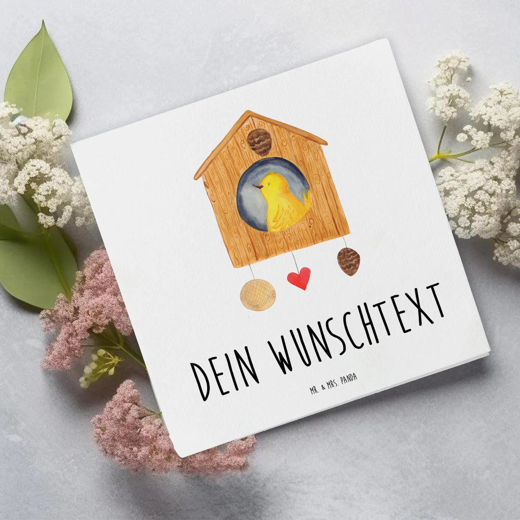 Personalisierte Deluxe Karte Vogelhaus Home Personalisierte Grußkarte, Personalisiertere Klappkarte, Personalisierte Einladungskarte, Personalisierte Glückwunschkarte, Personalisierte Hochzeitskarte, Personalisierte Geburtstagskarte, Grußkarte mit Namen, Grußkarte selber drucken, Grußkarte selbst gestalten, Grußkarte mit persönlichen Nachrichten, Grußkarte als Geldgeschenk, Grußkarten personalisiert, Personalisierte Karte, Tiermotive, Gute Laune, lustige Sprüche, Tiere, Vogelhaus, Vogel, Home sweet Home, Einzug, Umzug, Geschenk, Einzugsgeschenk, Hausbau, Haus