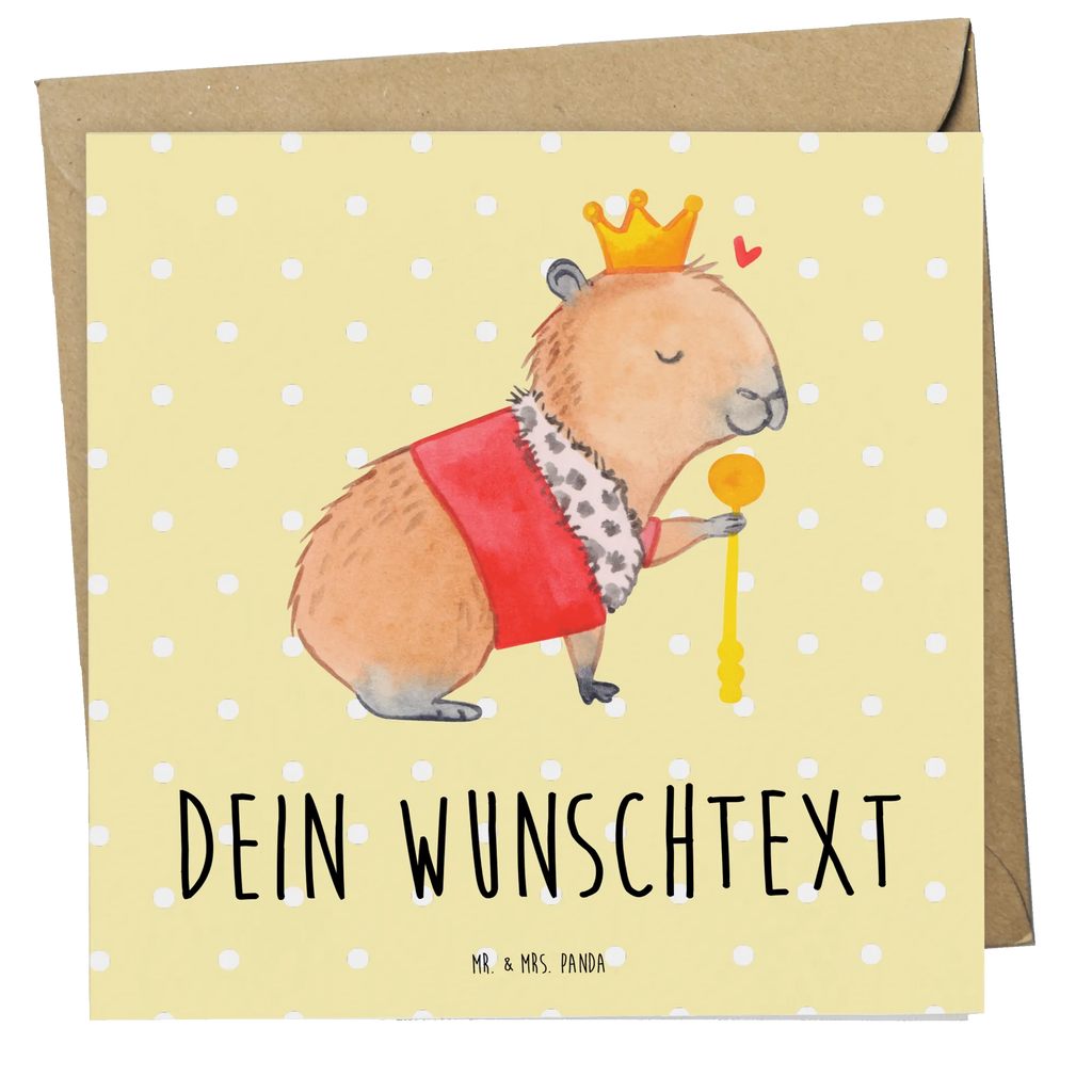 Personalisierte Deluxe Karte Capybara König Personalisierte Grußkarte, Personalisiertere Klappkarte, Personalisierte Einladungskarte, Personalisierte Glückwunschkarte, Personalisierte Hochzeitskarte, Personalisierte Geburtstagskarte, Grußkarte mit Namen, Grußkarte selber drucken, Grußkarte selbst gestalten, Grußkarte mit persönlichen Nachrichten, Grußkarte als Geldgeschenk, Grußkarten personalisiert, Personalisierte Karte, Tiermotive, Gute Laune, lustige Sprüche, Tiere, Capybara, König