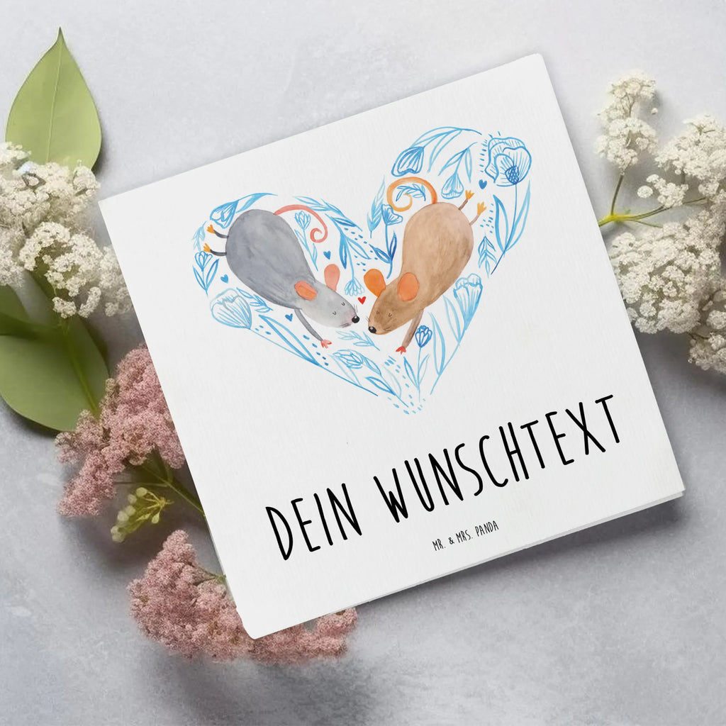 Personalisierte Deluxe Karte Mäuse Herz Personalisierte Grußkarte, Personalisiertere Klappkarte, Personalisierte Einladungskarte, Personalisierte Glückwunschkarte, Personalisierte Hochzeitskarte, Personalisierte Geburtstagskarte, Grußkarte mit Namen, Grußkarte selber drucken, Grußkarte selbst gestalten, Grußkarte mit persönlichen Nachrichten, Grußkarte als Geldgeschenk, Grußkarten personalisiert, Personalisierte Karte, Liebe, Partner, Freund, Freundin, Ehemann, Ehefrau, Heiraten, Verlobung, Heiratsantrag, Liebesgeschenk, Jahrestag, Hocheitstag, Maus, Mäuse, Liebesbotschaft, Liebesbeweis, Hochzeit, Lieblingsmensch, Gemeinsamkeit, Love, Geschenk für zwei