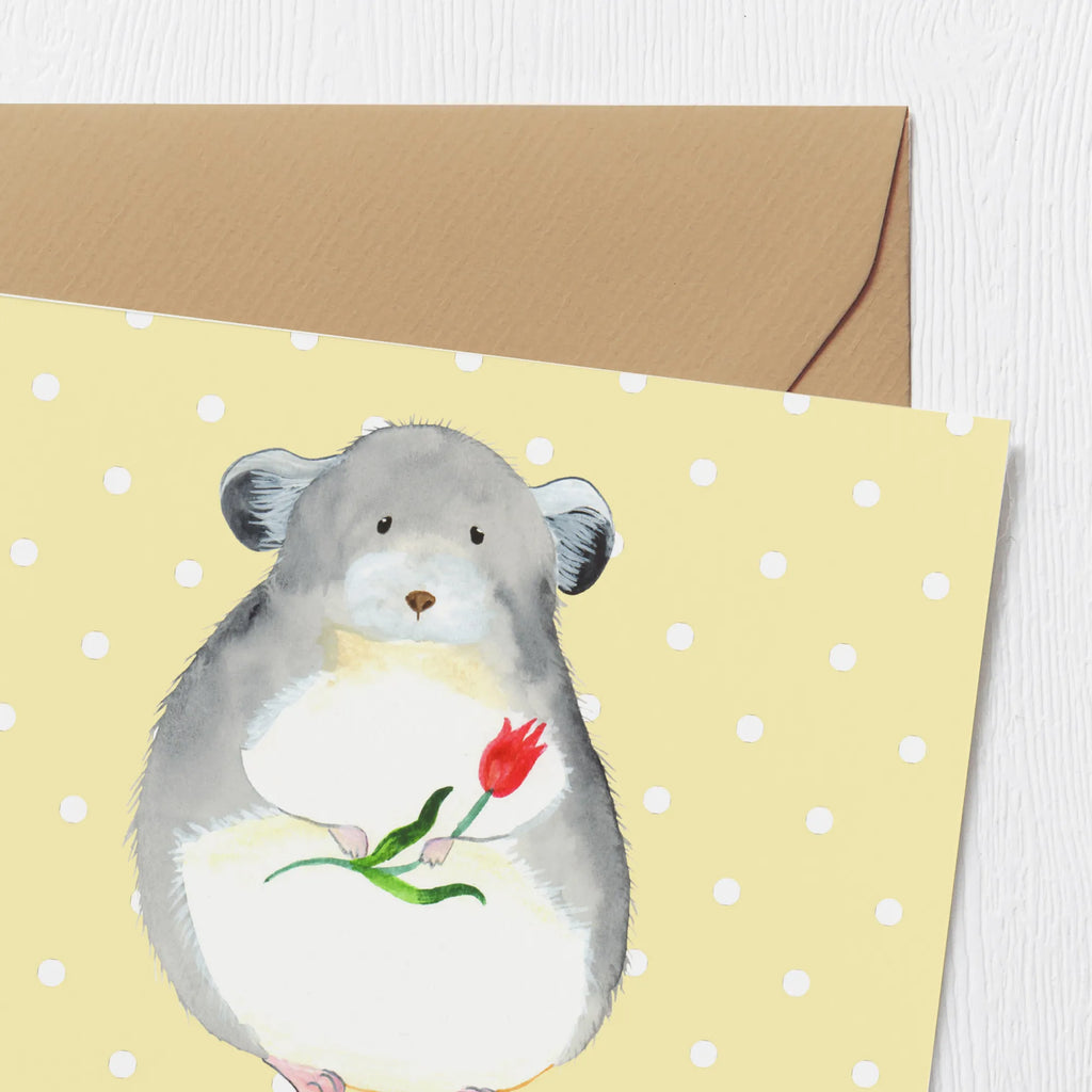 Personalisierte Deluxe Karte Chinchilla Blume Personalisierte Grußkarte, Personalisiertere Klappkarte, Personalisierte Einladungskarte, Personalisierte Glückwunschkarte, Personalisierte Hochzeitskarte, Personalisierte Geburtstagskarte, Grußkarte mit Namen, Grußkarte selber drucken, Grußkarte selbst gestalten, Grußkarte mit persönlichen Nachrichten, Grußkarte als Geldgeschenk, Grußkarten personalisiert, Personalisierte Karte, Tiermotive, Gute Laune, lustige Sprüche, Tiere, Chinchilla, Chinchillas, Liebeskummer, Kummer, Depressionen, traurig sein, Chaos, Glücklichsein, Büro, Büroalltag