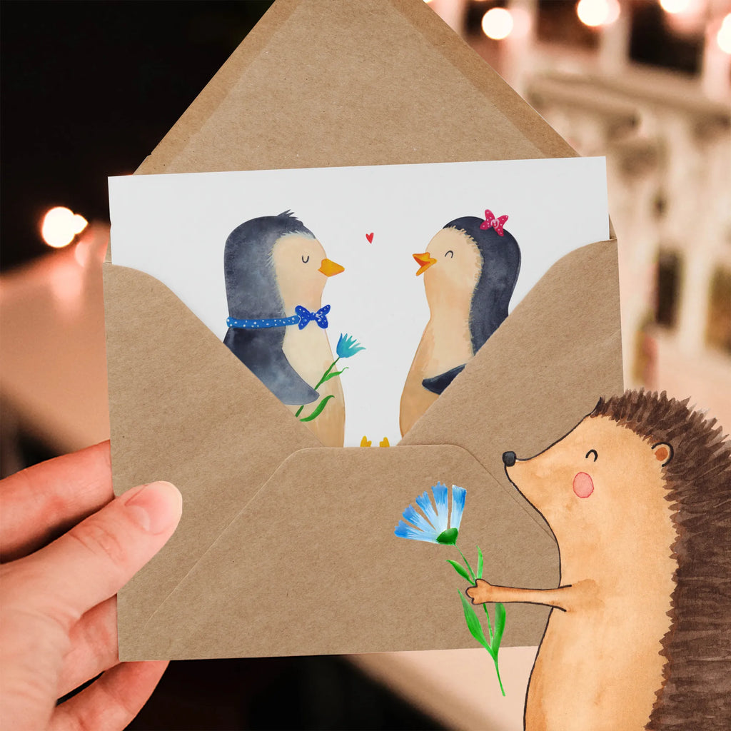 Personalisierte Deluxe Karte Pinguin Pärchen Personalisierte Grußkarte, Personalisiertere Klappkarte, Personalisierte Einladungskarte, Personalisierte Glückwunschkarte, Personalisierte Hochzeitskarte, Personalisierte Geburtstagskarte, Grußkarte mit Namen, Grußkarte selber drucken, Grußkarte selbst gestalten, Grußkarte mit persönlichen Nachrichten, Grußkarte als Geldgeschenk, Grußkarten personalisiert, Personalisierte Karte, Pinguin, Pinguine, Liebe, Liebespaar, Liebesbeweis, Liebesgeschenk, Verlobung, Jahrestag, Hochzeitstag, Hochzeit, Hochzeitsgeschenk, große Liebe, Traumpaar