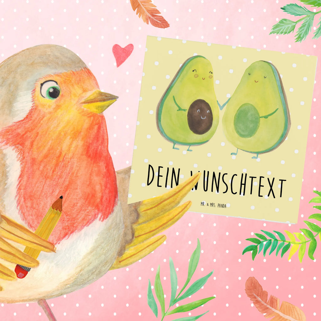 Personalisierte Deluxe Karte Avocado Pärchen Personalisierte Grußkarte, Personalisiertere Klappkarte, Personalisierte Einladungskarte, Personalisierte Glückwunschkarte, Personalisierte Hochzeitskarte, Personalisierte Geburtstagskarte, Grußkarte mit Namen, Grußkarte selber drucken, Grußkarte selbst gestalten, Grußkarte mit persönlichen Nachrichten, Grußkarte als Geldgeschenk, Grußkarten personalisiert, Personalisierte Karte, Avocado, Veggie, Vegan, Gesund, Avocuddle, Liebe, Schwangerschaft, Familie, Babyshower, Babyparty, Hochzeit, Kinder, Avocados, Geburt