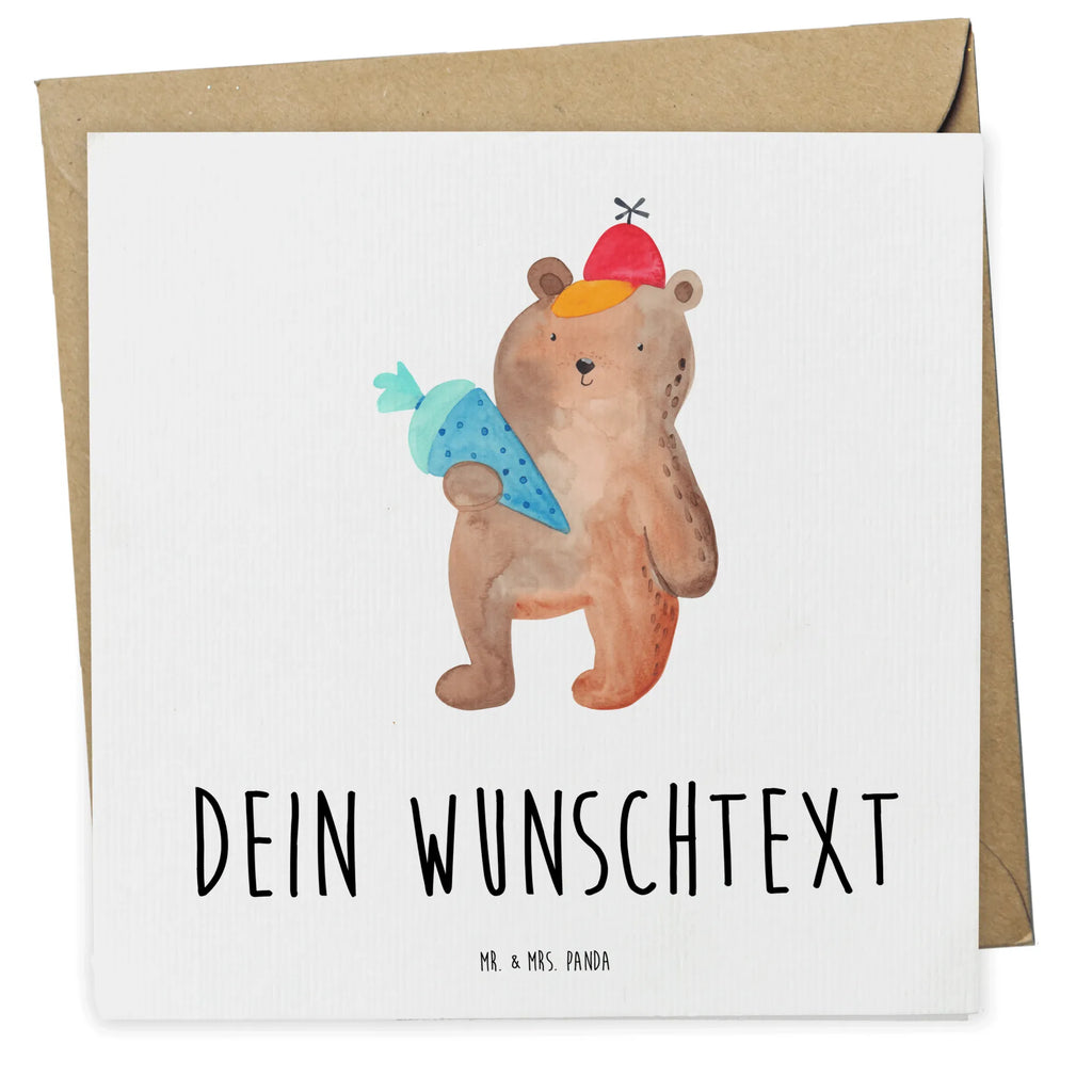 Personalisierte Deluxe Karte Bär Schultüte Personalisierte Grußkarte, Personalisiertere Klappkarte, Personalisierte Einladungskarte, Personalisierte Glückwunschkarte, Personalisierte Hochzeitskarte, Personalisierte Geburtstagskarte, Grußkarte mit Namen, Grußkarte selber drucken, Grußkarte selbst gestalten, Grußkarte mit persönlichen Nachrichten, Grußkarte als Geldgeschenk, Grußkarten personalisiert, Personalisierte Karte, Bär, Teddy, Teddybär, Bär Motiv, Schultüte, Erster Schultag Geschenk, Einschulung Geschenk, Schule Geschenk, Grundschule, Schulanfang, Schulbeginn