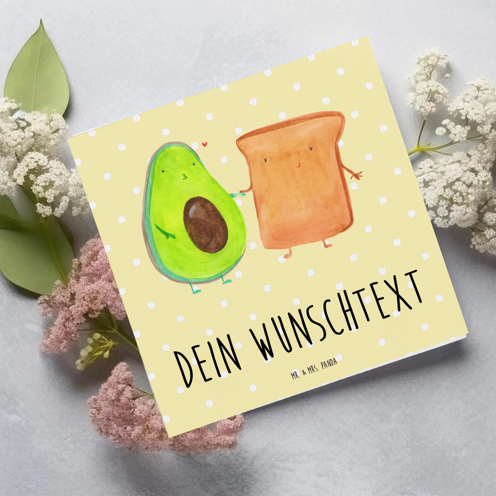 Personalisierte Deluxe Karte Avocado Toast Personalisierte Grußkarte, Personalisiertere Klappkarte, Personalisierte Einladungskarte, Personalisierte Glückwunschkarte, Personalisierte Hochzeitskarte, Personalisierte Geburtstagskarte, Grußkarte mit Namen, Grußkarte selber drucken, Grußkarte selbst gestalten, Grußkarte mit persönlichen Nachrichten, Grußkarte als Geldgeschenk, Grußkarten personalisiert, Personalisierte Karte, Avocado, Veggie, Vegan, Gesund, Toast, Toastbrot, Liebespaar, Pärchen, Freund, Freundin, Verlobt, Verlobungsparty, Hochzeit, Hochzeitsgeschenk, Jahrestag, Jahrestagsgeschenk