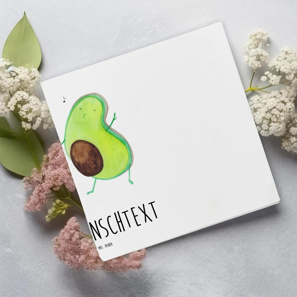 Personalisierte Deluxe Karte Avocado Tanzen Personalisierte Grußkarte, Personalisiertere Klappkarte, Personalisierte Einladungskarte, Personalisierte Glückwunschkarte, Personalisierte Hochzeitskarte, Personalisierte Geburtstagskarte, Grußkarte mit Namen, Grußkarte selber drucken, Grußkarte selbst gestalten, Grußkarte mit persönlichen Nachrichten, Grußkarte als Geldgeschenk, Grußkarten personalisiert, Personalisierte Karte, Avocado, Veggie, Vegan, Gesund