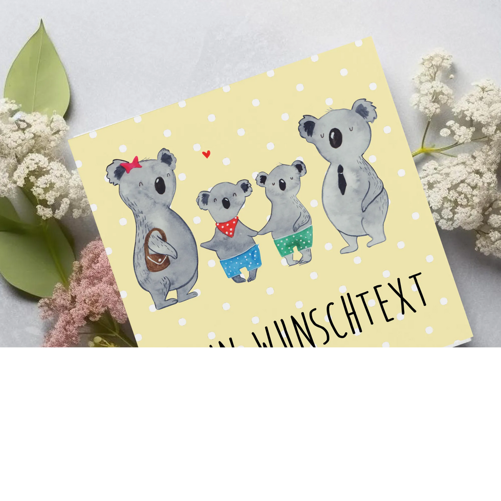 Personalisierte Deluxe Karte Koala Familie zwei Personalisierte Grußkarte, Personalisiertere Klappkarte, Personalisierte Einladungskarte, Personalisierte Glückwunschkarte, Personalisierte Hochzeitskarte, Personalisierte Geburtstagskarte, Grußkarte mit Namen, Grußkarte selber drucken, Grußkarte selbst gestalten, Grußkarte mit persönlichen Nachrichten, Grußkarte als Geldgeschenk, Grußkarten personalisiert, Personalisierte Karte, Familie, Vatertag, Muttertag, Bruder, Schwester, Mama, Papa, Oma, Opa, Koala, Koalabär, beste Familie, Familienzeit, Familienleben, Koalafamilie, Lieblingsfamilie