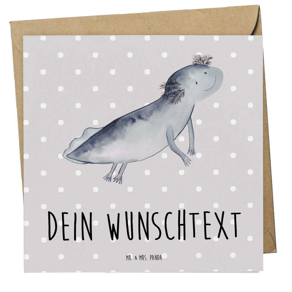 Personalisierte Deluxe Karte Axolotl Schwimmen Personalisierte Grußkarte, Personalisiertere Klappkarte, Personalisierte Einladungskarte, Personalisierte Glückwunschkarte, Personalisierte Hochzeitskarte, Personalisierte Geburtstagskarte, Grußkarte mit Namen, Grußkarte selber drucken, Grußkarte selbst gestalten, Grußkarte mit persönlichen Nachrichten, Grußkarte als Geldgeschenk, Grußkarten personalisiert, Personalisierte Karte, Axolotl, Molch, Axolot, Schwanzlurch, Lurch, Lurche, Problem, Probleme, Lösungen, Motivation