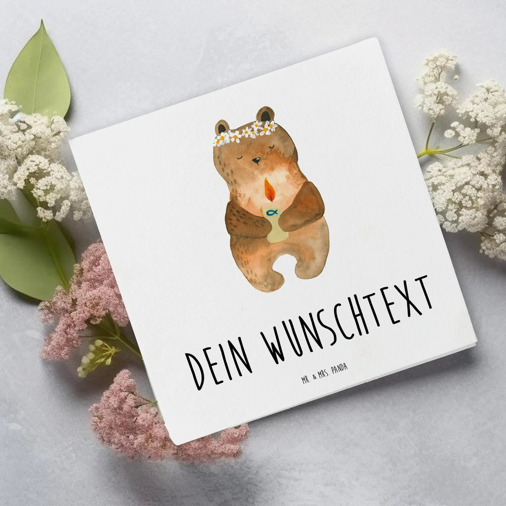 Personalisierte Deluxe Karte Bär Kommunion Personalisierte Grußkarte, Personalisiertere Klappkarte, Personalisierte Einladungskarte, Personalisierte Glückwunschkarte, Personalisierte Hochzeitskarte, Personalisierte Geburtstagskarte, Grußkarte mit Namen, Grußkarte selber drucken, Grußkarte selbst gestalten, Grußkarte mit persönlichen Nachrichten, Grußkarte als Geldgeschenk, Grußkarten personalisiert, Personalisierte Karte, Bär, Teddy, Teddybär, Kommunion, Gottes Segen, Taufkerze, katholisch