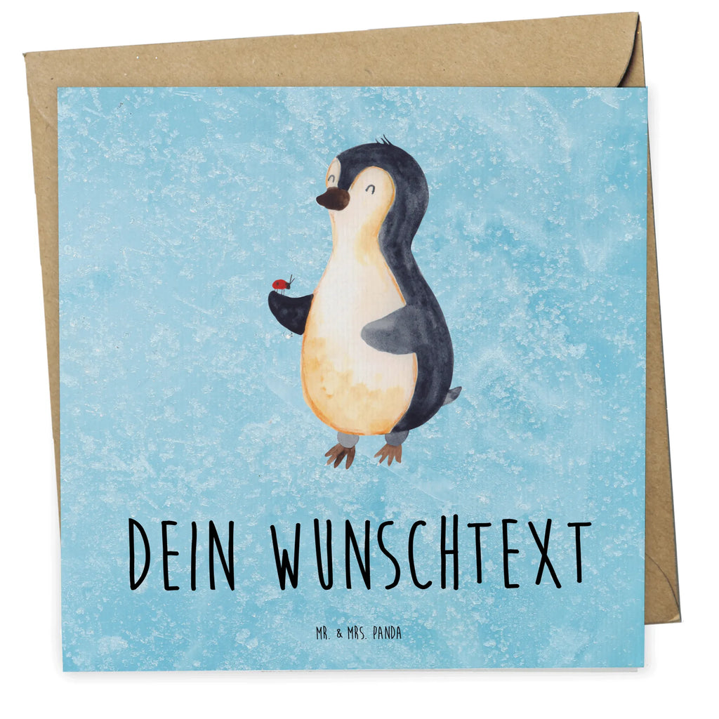 Personalisierte Deluxe Karte Pinguin Marienkäfer Personalisierte Grußkarte, Personalisiertere Klappkarte, Personalisierte Einladungskarte, Personalisierte Glückwunschkarte, Personalisierte Hochzeitskarte, Personalisierte Geburtstagskarte, Grußkarte mit Namen, Grußkarte selber drucken, Grußkarte selbst gestalten, Grußkarte mit persönlichen Nachrichten, Grußkarte als Geldgeschenk, Grußkarten personalisiert, Personalisierte Karte, Pinguin, Pinguine, Marienkäfer, Liebe, Wunder, Glück, Freude, Lebensfreude