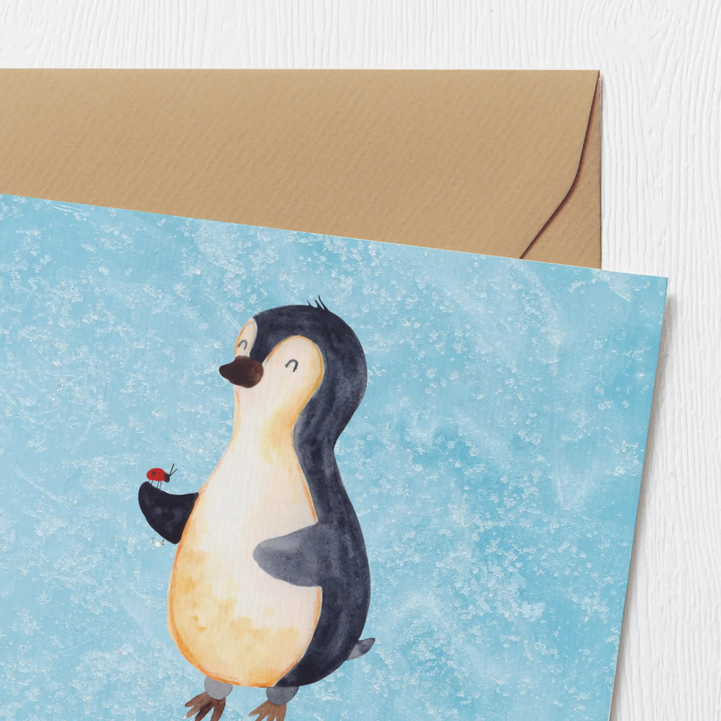 Personalisierte Deluxe Karte Pinguin Marienkäfer Personalisierte Grußkarte, Personalisiertere Klappkarte, Personalisierte Einladungskarte, Personalisierte Glückwunschkarte, Personalisierte Hochzeitskarte, Personalisierte Geburtstagskarte, Grußkarte mit Namen, Grußkarte selber drucken, Grußkarte selbst gestalten, Grußkarte mit persönlichen Nachrichten, Grußkarte als Geldgeschenk, Grußkarten personalisiert, Personalisierte Karte, Pinguin, Pinguine, Marienkäfer, Liebe, Wunder, Glück, Freude, Lebensfreude