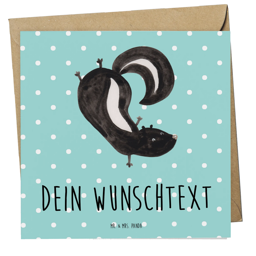 Personalisierte Deluxe Karte Stinktier Handstand Personalisierte Grußkarte, Personalisiertere Klappkarte, Personalisierte Einladungskarte, Personalisierte Glückwunschkarte, Personalisierte Hochzeitskarte, Personalisierte Geburtstagskarte, Grußkarte mit Namen, Grußkarte selber drucken, Grußkarte selbst gestalten, Grußkarte mit persönlichen Nachrichten, Grußkarte als Geldgeschenk, Grußkarten personalisiert, Personalisierte Karte, Stinktier, Skunk, Wildtier, Raubtier, Stinker, Stinki, Spielplatz, verpielt, Kind