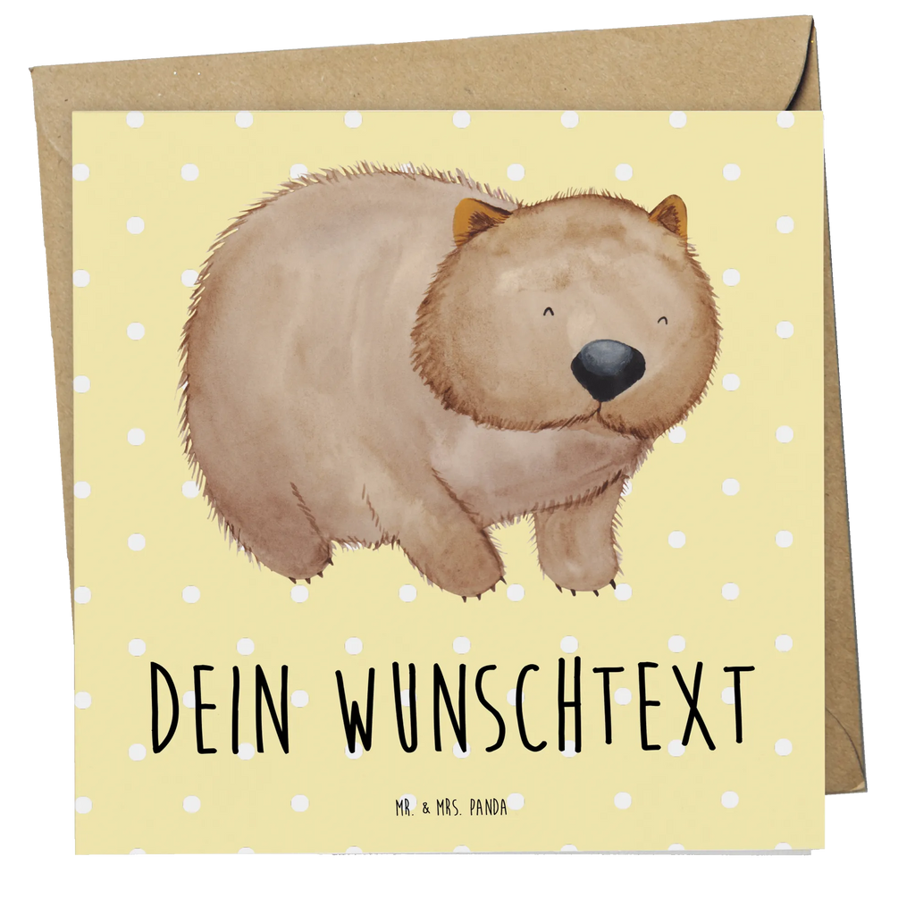 Personalisierte Deluxe Karte Wombat Personalisierte Grußkarte, Personalisiertere Klappkarte, Personalisierte Einladungskarte, Personalisierte Glückwunschkarte, Personalisierte Hochzeitskarte, Personalisierte Geburtstagskarte, Grußkarte mit Namen, Grußkarte selber drucken, Grußkarte selbst gestalten, Grußkarte mit persönlichen Nachrichten, Grußkarte als Geldgeschenk, Grußkarten personalisiert, Personalisierte Karte, Tiermotive, Gute Laune, lustige Sprüche, Tiere, Wombat, Das Leben ist schön, Motivation, Spruch, Australien