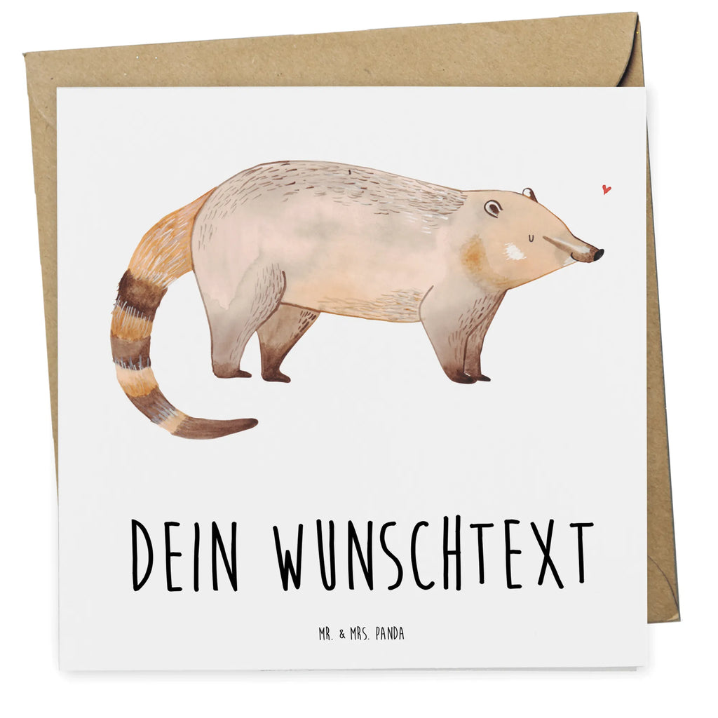 Personalisierte Deluxe Karte Nasenbär Personalisierte Grußkarte, Personalisiertere Klappkarte, Personalisierte Einladungskarte, Personalisierte Glückwunschkarte, Personalisierte Hochzeitskarte, Personalisierte Geburtstagskarte, Grußkarte mit Namen, Grußkarte selber drucken, Grußkarte selbst gestalten, Grußkarte mit persönlichen Nachrichten, Grußkarte als Geldgeschenk, Grußkarten personalisiert, Personalisierte Karte, Tiermotive, Gute Laune, lustige Sprüche, Tiere, Nasenbär, Nasenbären, Rüsselbär, Bär