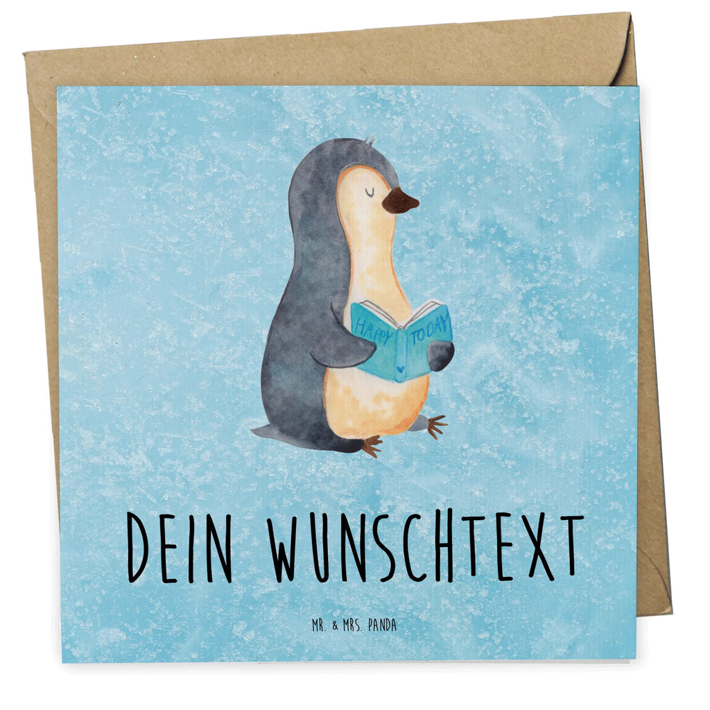 Personalisierte Deluxe Karte Pinguin Buch Personalisierte Grußkarte, Personalisiertere Klappkarte, Personalisierte Einladungskarte, Personalisierte Glückwunschkarte, Personalisierte Hochzeitskarte, Personalisierte Geburtstagskarte, Grußkarte mit Namen, Grußkarte selber drucken, Grußkarte selbst gestalten, Grußkarte mit persönlichen Nachrichten, Grußkarte als Geldgeschenk, Grußkarten personalisiert, Personalisierte Karte, Pinguin, Pinguine, Buch, Lesen, Bücherwurm, Nichtstun, Faulenzen, Ferien, Urlaub, Freizeit