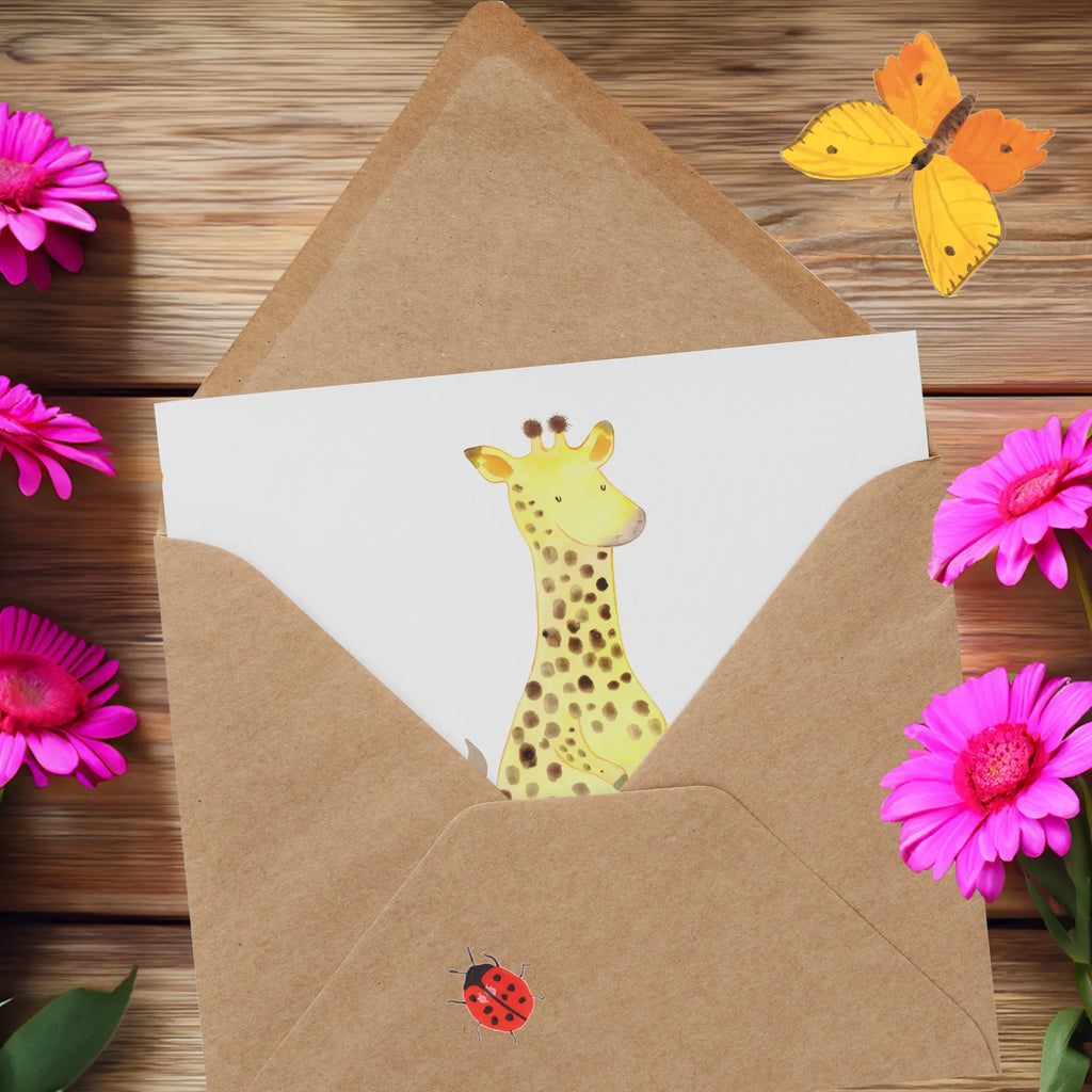 Personalisierte Deluxe Karte Giraffe Zufrieden Personalisierte Grußkarte, Personalisiertere Klappkarte, Personalisierte Einladungskarte, Personalisierte Glückwunschkarte, Personalisierte Hochzeitskarte, Personalisierte Geburtstagskarte, Grußkarte mit Namen, Grußkarte selber drucken, Grußkarte selbst gestalten, Grußkarte mit persönlichen Nachrichten, Grußkarte als Geldgeschenk, Grußkarten personalisiert, Personalisierte Karte, Afrika, Wildtiere, Giraffe, Zufrieden, Glück, Abenteuer