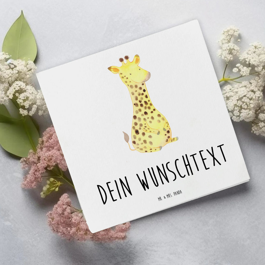 Personalisierte Deluxe Karte Giraffe Zufrieden Personalisierte Grußkarte, Personalisiertere Klappkarte, Personalisierte Einladungskarte, Personalisierte Glückwunschkarte, Personalisierte Hochzeitskarte, Personalisierte Geburtstagskarte, Grußkarte mit Namen, Grußkarte selber drucken, Grußkarte selbst gestalten, Grußkarte mit persönlichen Nachrichten, Grußkarte als Geldgeschenk, Grußkarten personalisiert, Personalisierte Karte, Afrika, Wildtiere, Giraffe, Zufrieden, Glück, Abenteuer