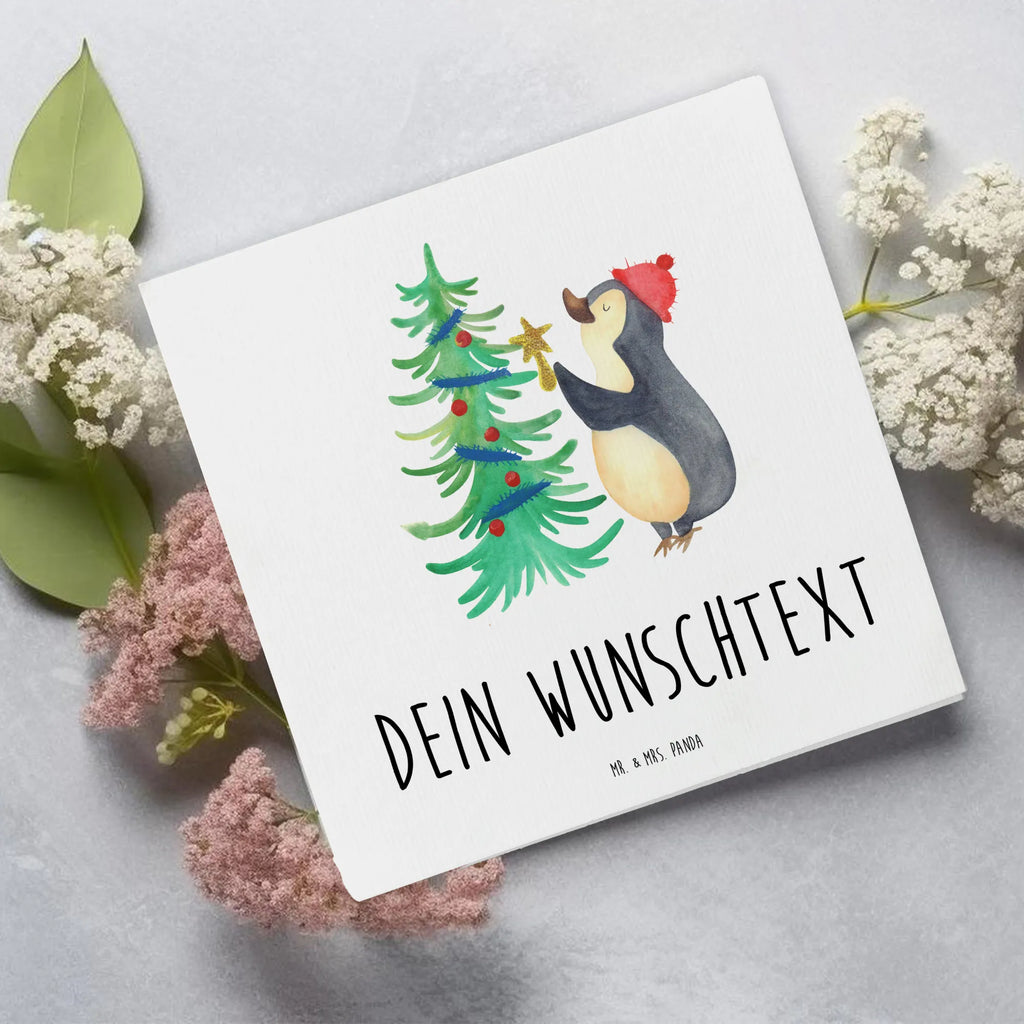 Personalisierte Deluxe Karte Pinguin Weihnachtsbaum Personalisierte Grußkarte, Personalisiertere Klappkarte, Personalisierte Einladungskarte, Personalisierte Glückwunschkarte, Personalisierte Hochzeitskarte, Personalisierte Geburtstagskarte, Grußkarte mit Namen, Grußkarte selber drucken, Grußkarte selbst gestalten, Grußkarte mit persönlichen Nachrichten, Grußkarte als Geldgeschenk, Grußkarten personalisiert, Personalisierte Karte, Winter, Weihnachten, Weihnachtsdeko, Nikolaus, Advent, Heiligabend, Wintermotiv, Pinguin