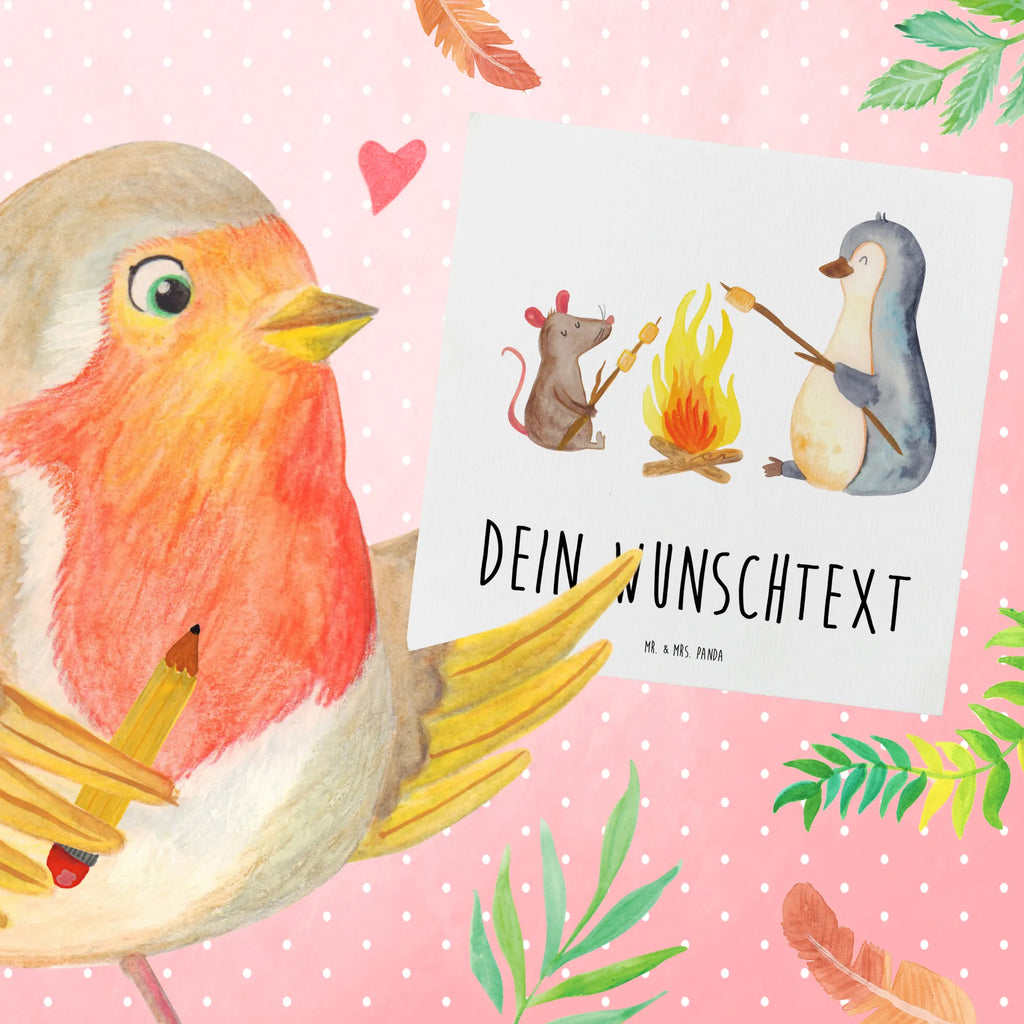 Personalisierte Deluxe Karte Pinguin Lagerfeuer Personalisierte Grußkarte, Personalisiertere Klappkarte, Personalisierte Einladungskarte, Personalisierte Glückwunschkarte, Personalisierte Hochzeitskarte, Personalisierte Geburtstagskarte, Grußkarte mit Namen, Grußkarte selber drucken, Grußkarte selbst gestalten, Grußkarte mit persönlichen Nachrichten, Grußkarte als Geldgeschenk, Grußkarten personalisiert, Personalisierte Karte, Pinguin, Maus, Pinguine, Lagerfeuer, Leben, Arbeit, Job, Motivation, Büro, Büroalltag, Lebensspruch, Lebensmotivation, Neustart, Liebe, grillen, Feuer, Marshmallows