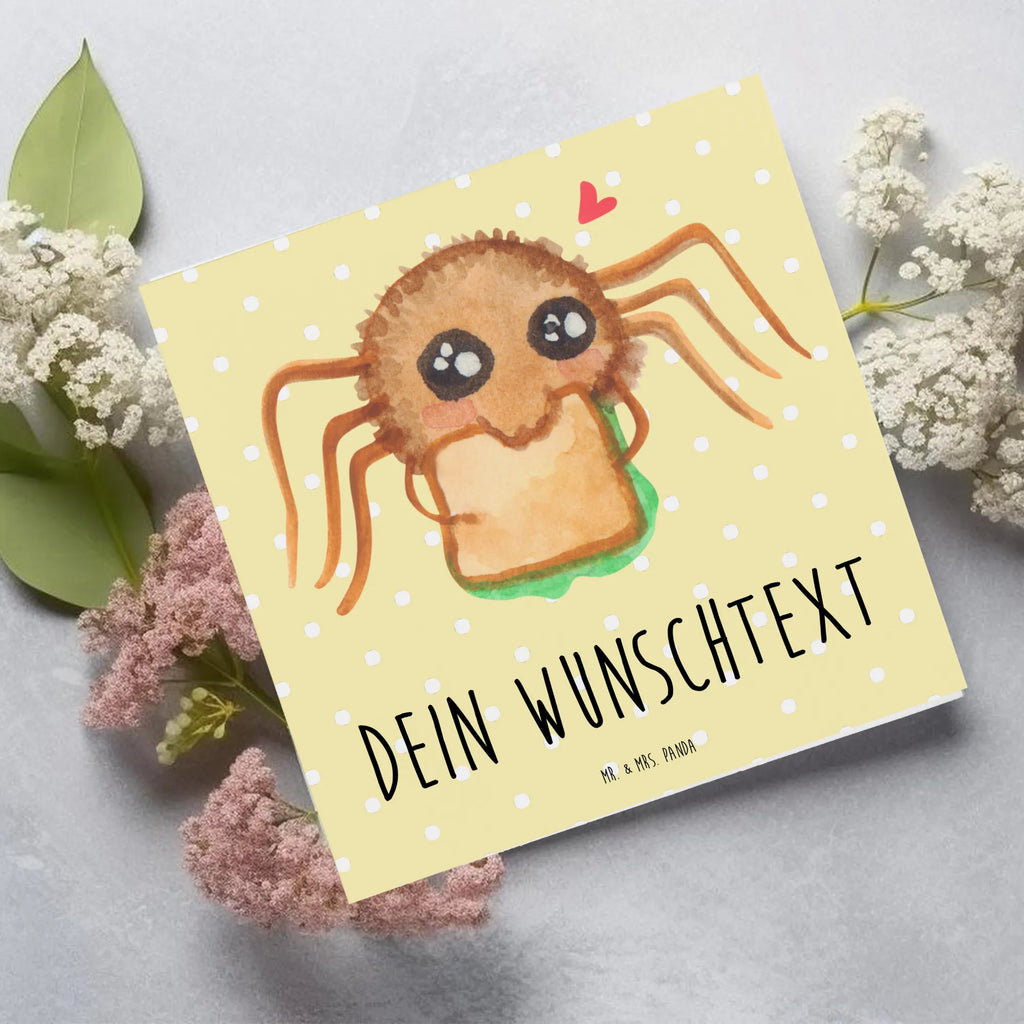 Personalisierte Deluxe Karte Spinne Agathe Sandwich Personalisierte Grußkarte, Personalisiertere Klappkarte, Personalisierte Einladungskarte, Personalisierte Glückwunschkarte, Personalisierte Hochzeitskarte, Personalisierte Geburtstagskarte, Grußkarte mit Namen, Grußkarte selber drucken, Grußkarte selbst gestalten, Grußkarte mit persönlichen Nachrichten, Grußkarte als Geldgeschenk, Grußkarten personalisiert, Personalisierte Karte, Spinne Agathe, Spinne, Agathe, Videos, Merchandise, Glück, Mut, Hungrig, Verfressen, Lebensfreude, Alles wird gut, Hunger