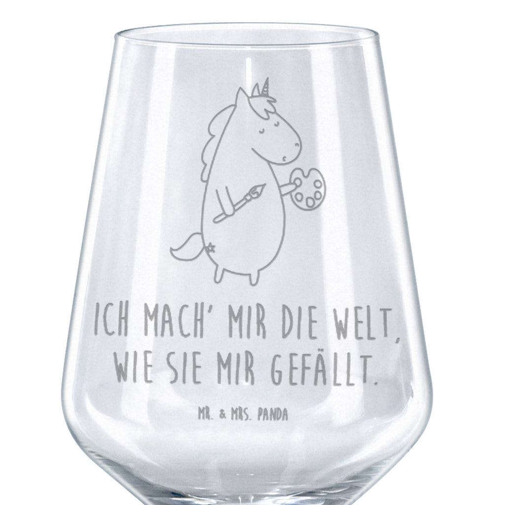 Rotwein Glas Einhorn Künstler Rotweinglas, Weinglas, Rotwein Glas, Weinglas mit Gravur, Geschenk für Weinliebhaber, Spülmaschinenfeste Weingläser, Hochwertige Weinaccessoires, Einhorn, Einhörner, Einhorn Deko, Pegasus, Unicorn, Englisch, Künstler, Artist, Malen, Zeichnen, Welt, Farbe, Stift, Pinsel, Geschenk, Maler